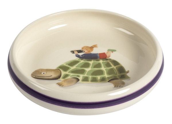 Kinderteller Schildkröte mit Kind Ø 18 cm